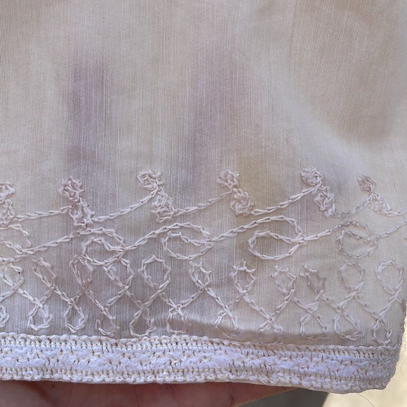 Vintage vanilla cream peasant blouse - Picture 6 of 15